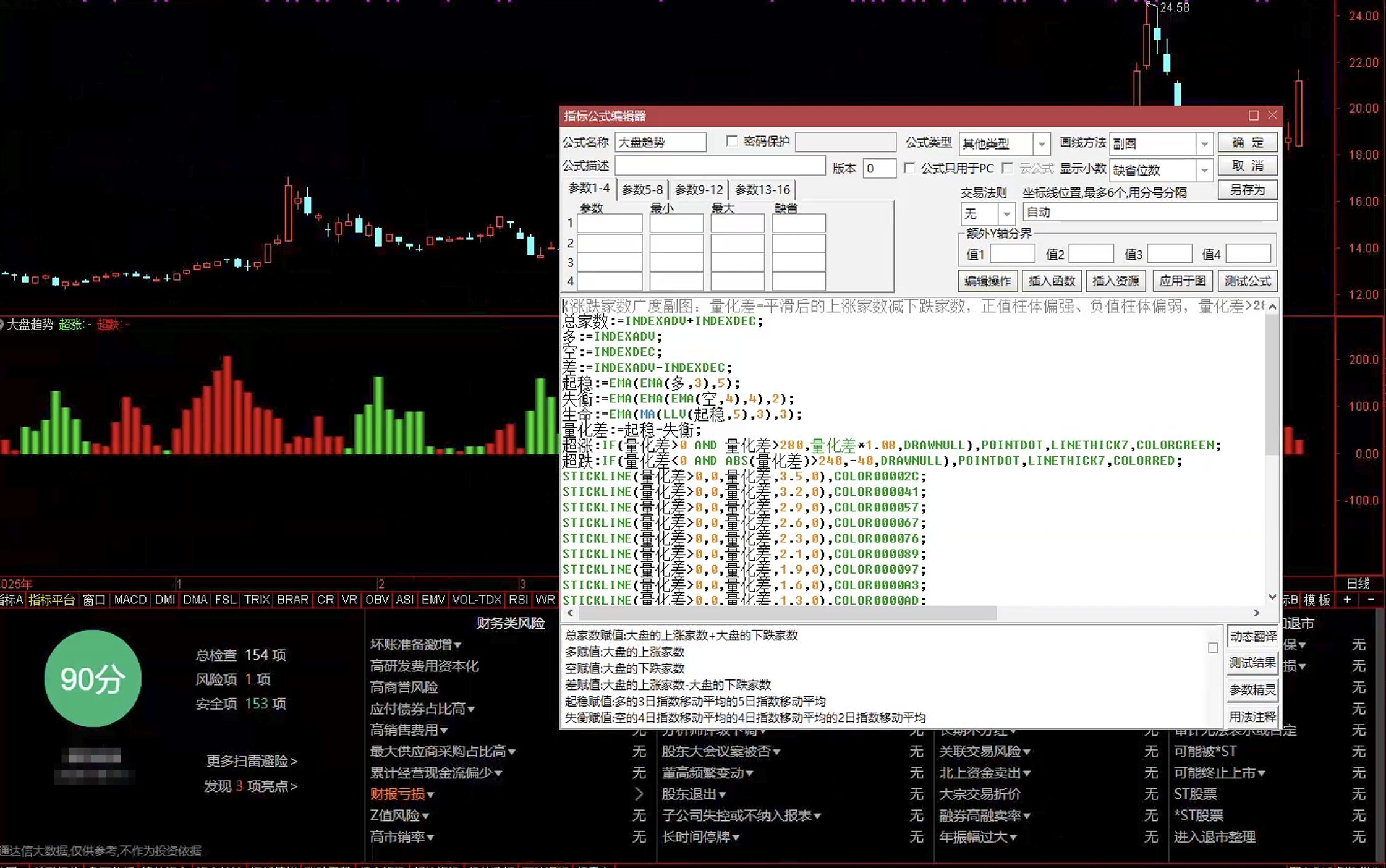 通达信大盘趋势指标公式指标效果图