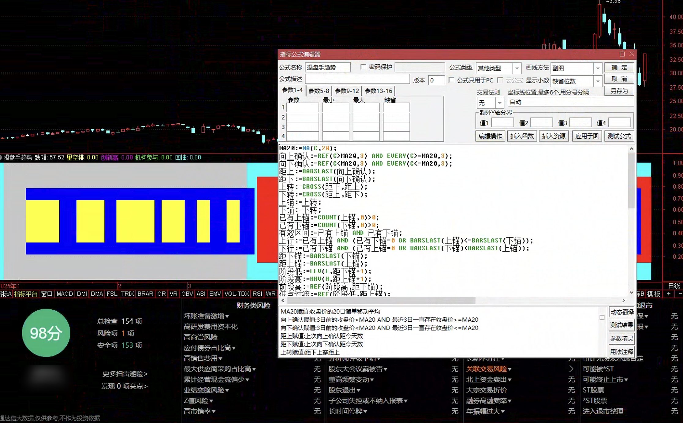 通达信操盘手趋势指标公式指标效果图